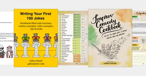 Download my stand-up and improv comedy books