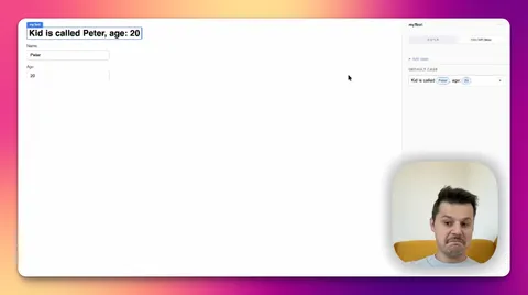 Low-code editor UI challenge made for Upwork application