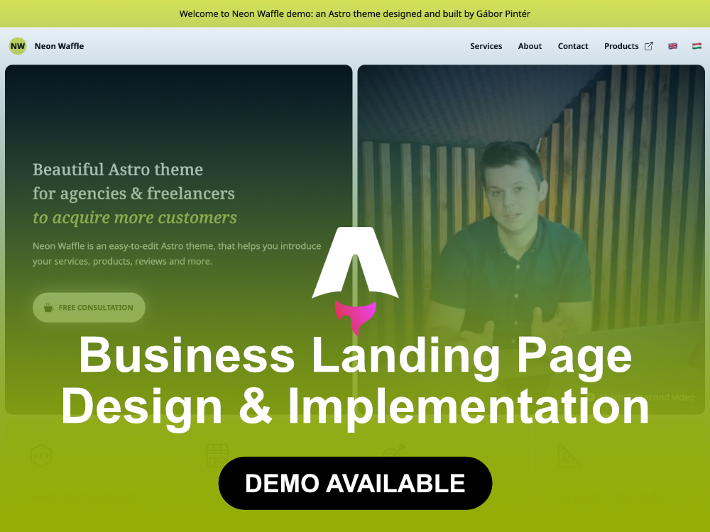 Business Landing Page Design & Implementation