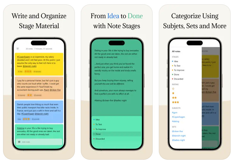 Repertoire screenshots for Apple Store